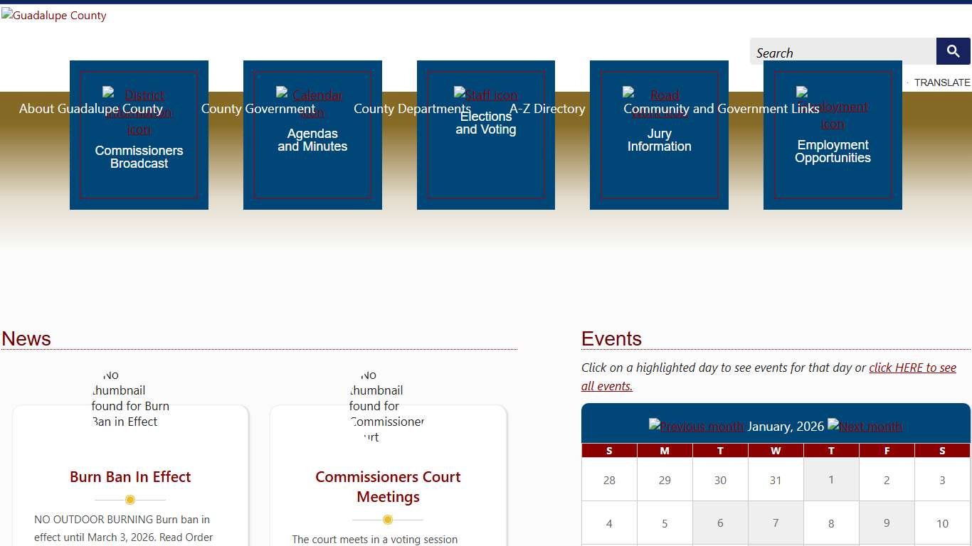 Home Page Guadalupe County, Texas